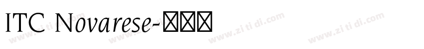 ITC Novarese字体转换